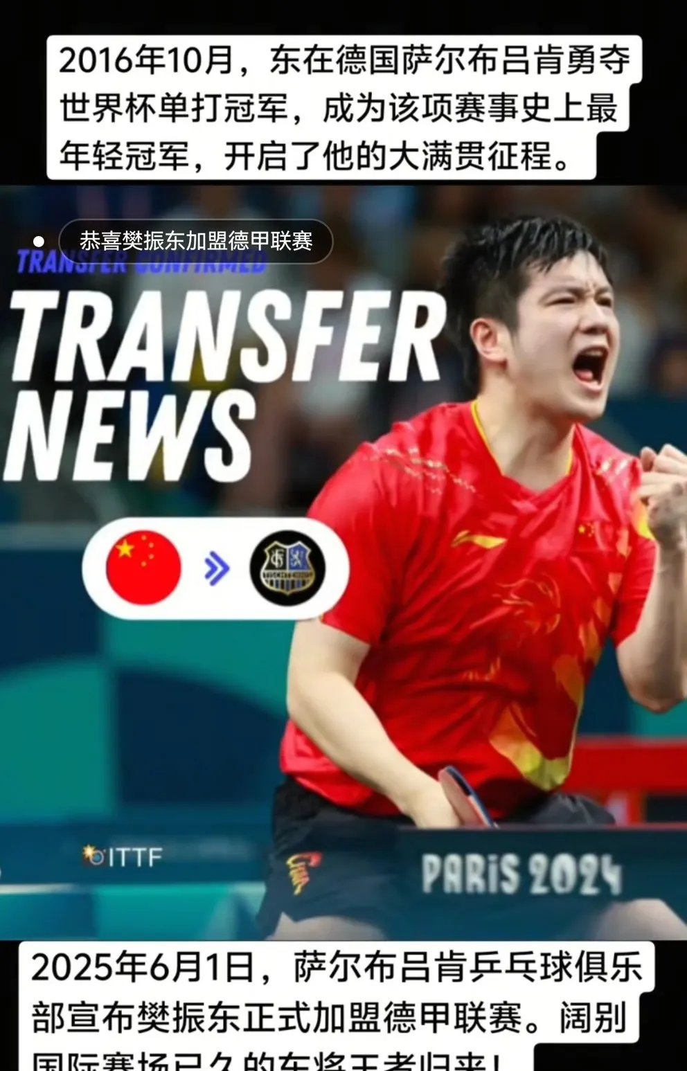 乐鱼体育官网-德国乒乓球队绝杀日本乒乓球队，樊振东高光表现